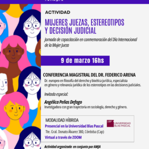 Jornada de capacitación en conmemoración del Día Internacional de la Mujer Jueza