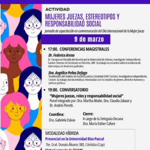 Jornada de capacitación en conmemoración del Día Internacional de la Mujer Jueza