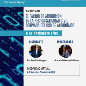 El factor de atribución  en la responsabilidad civil  derivada del uso de algoritmos