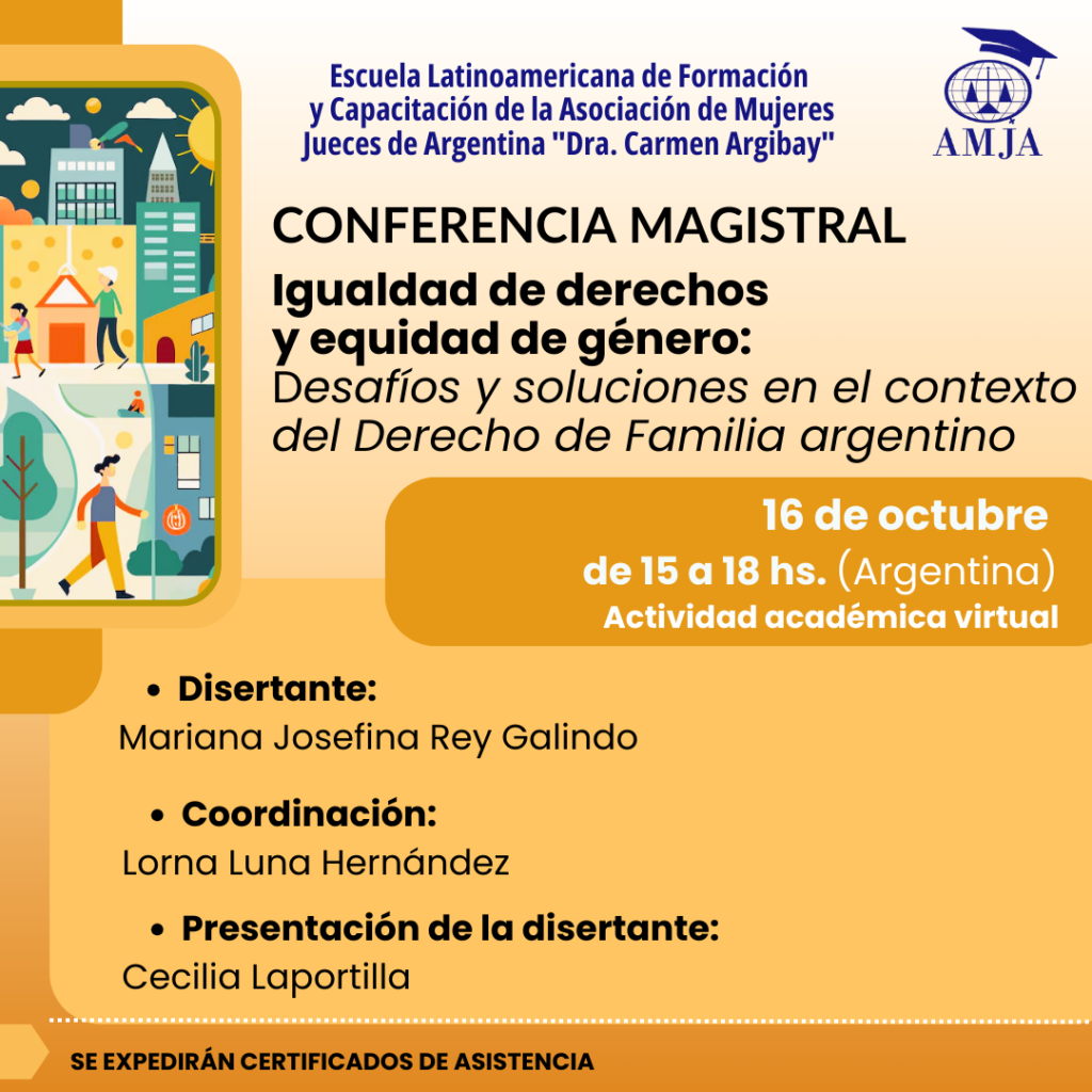 CONFERENCIA MAGISTRAL: Igualdad de derechos...