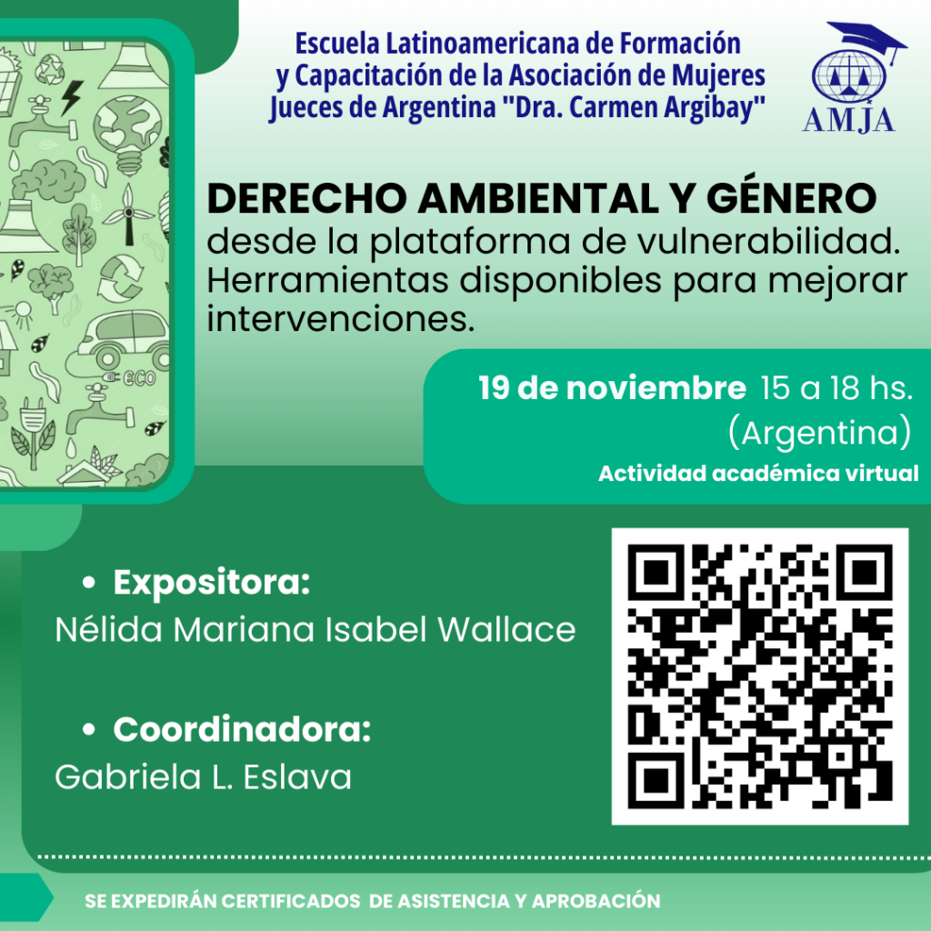 DERECHO AMBIENTAL Y GÉNERO desde la plataf...